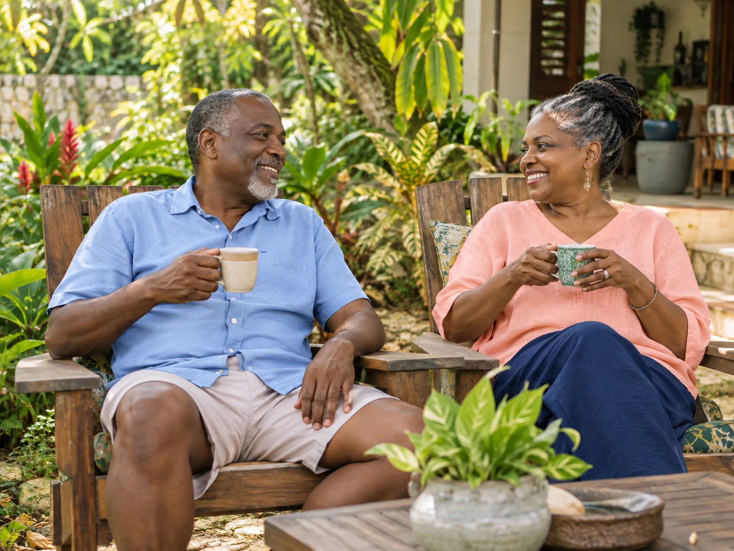 Illustrative couple planning their future in Jamaica